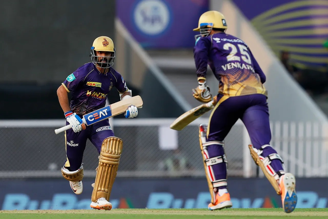 Ajinkya Rahane was batting when the incident took place. 
