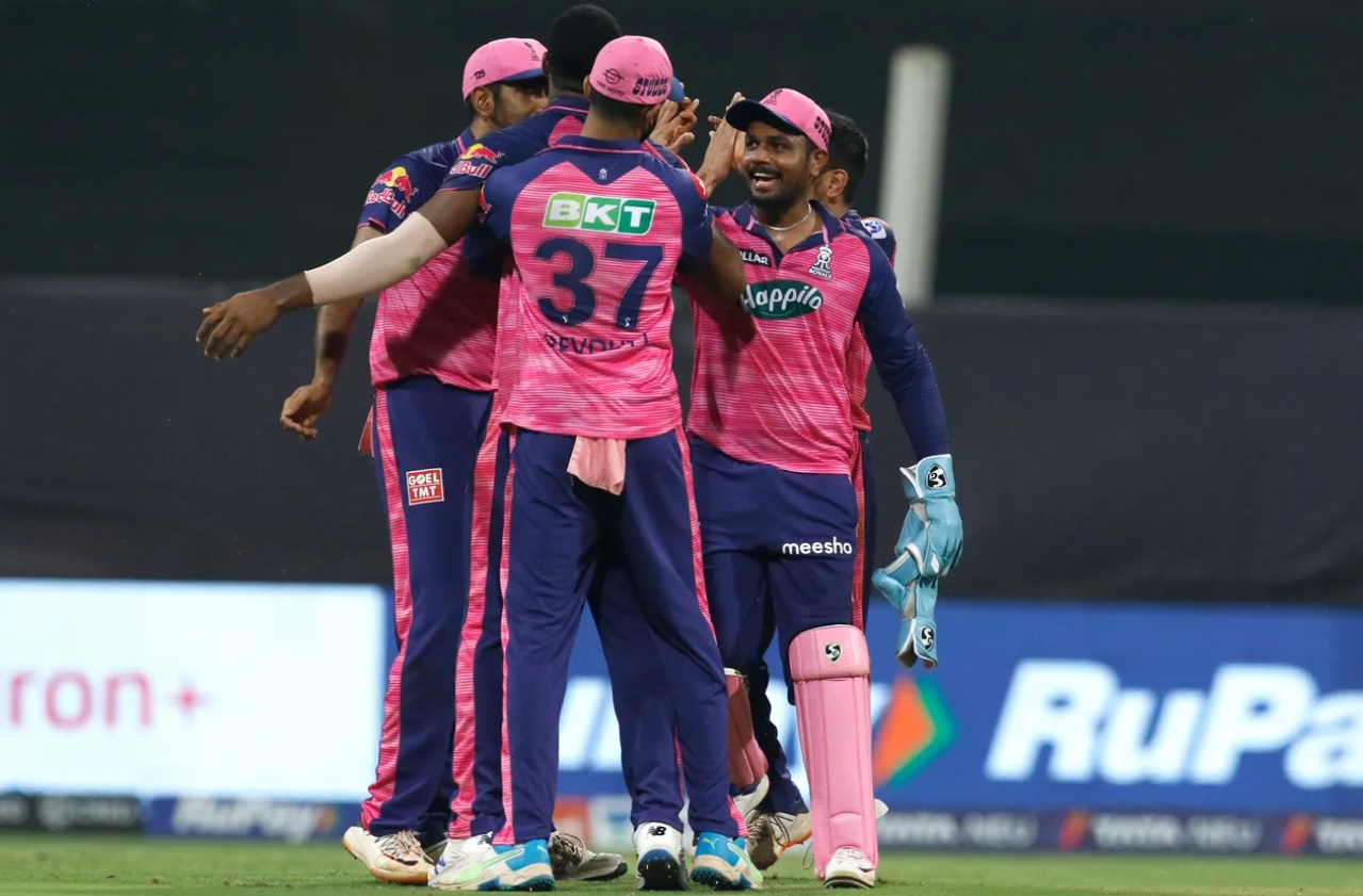 RR won against DC in a high-scoring contest