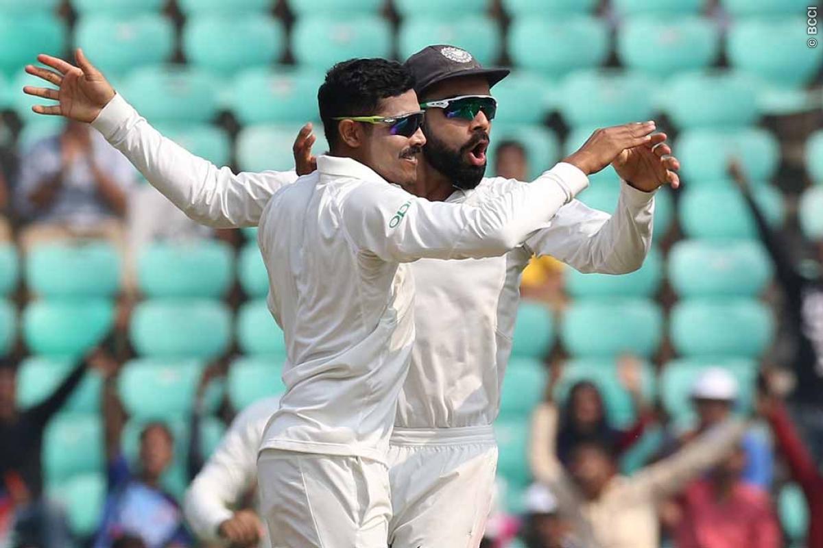 WATCH | Jadeja does a Bumrah as Karunaratne is saved by no-ball