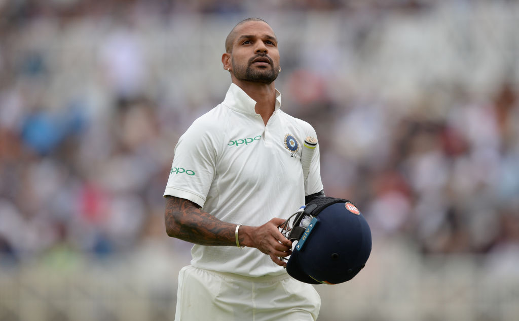 Dhawan's last Test appearance came in 2018