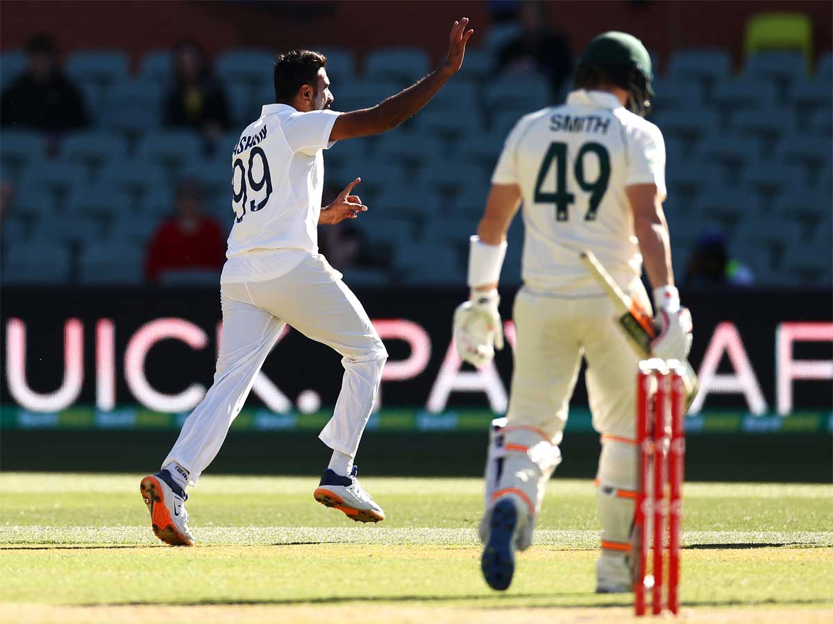 Ashwin accounted for Smith in the first innings