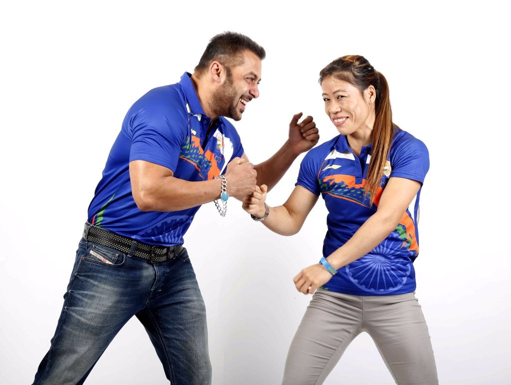 Salman Khan (left) and Mary Kom (right).