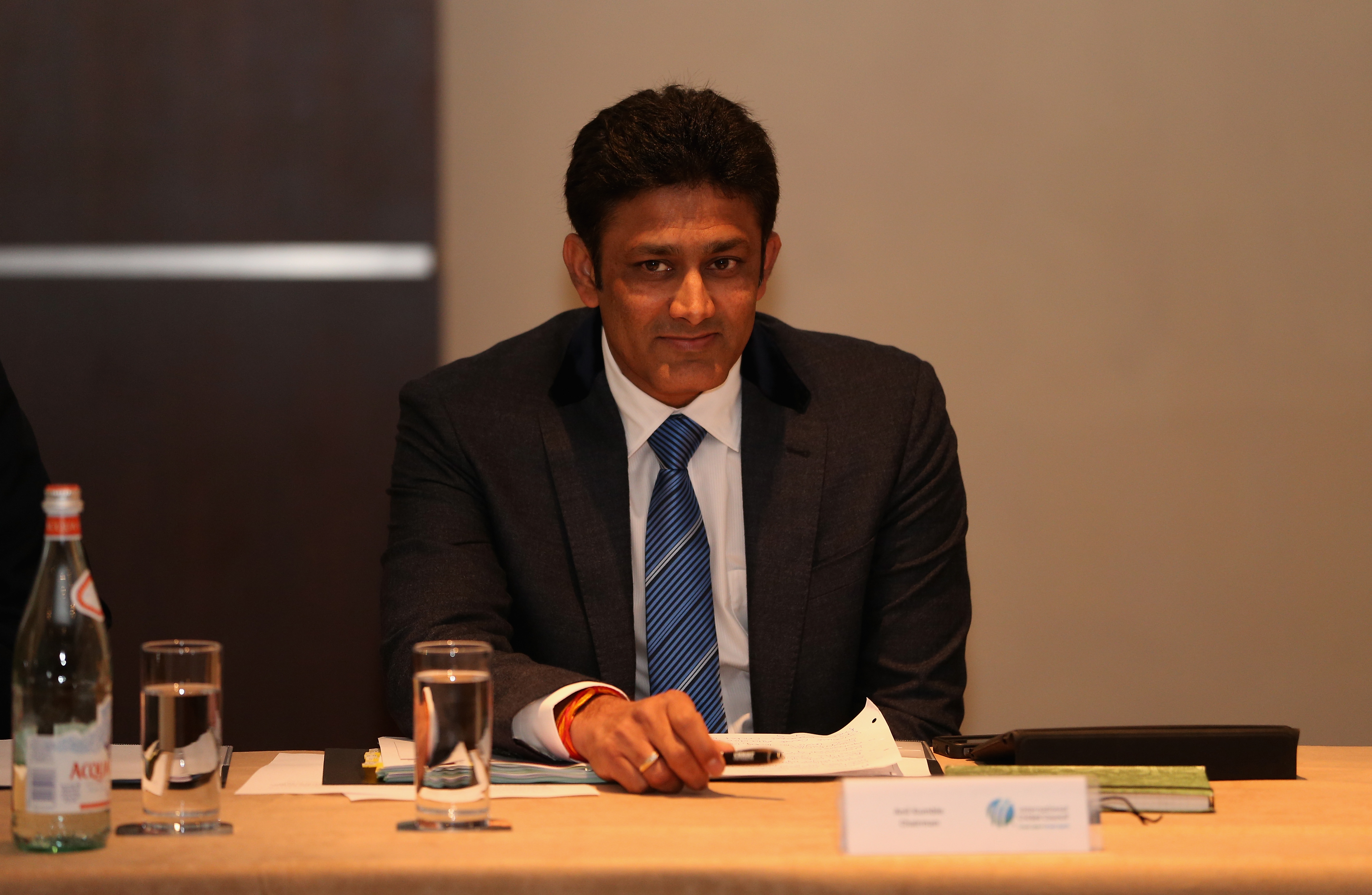 Anil Kumble during the ICC Cricket Committee meeting at Lord's on May 28, 2013 in London, England. (Photo by Andrew Redington/Getty Images)