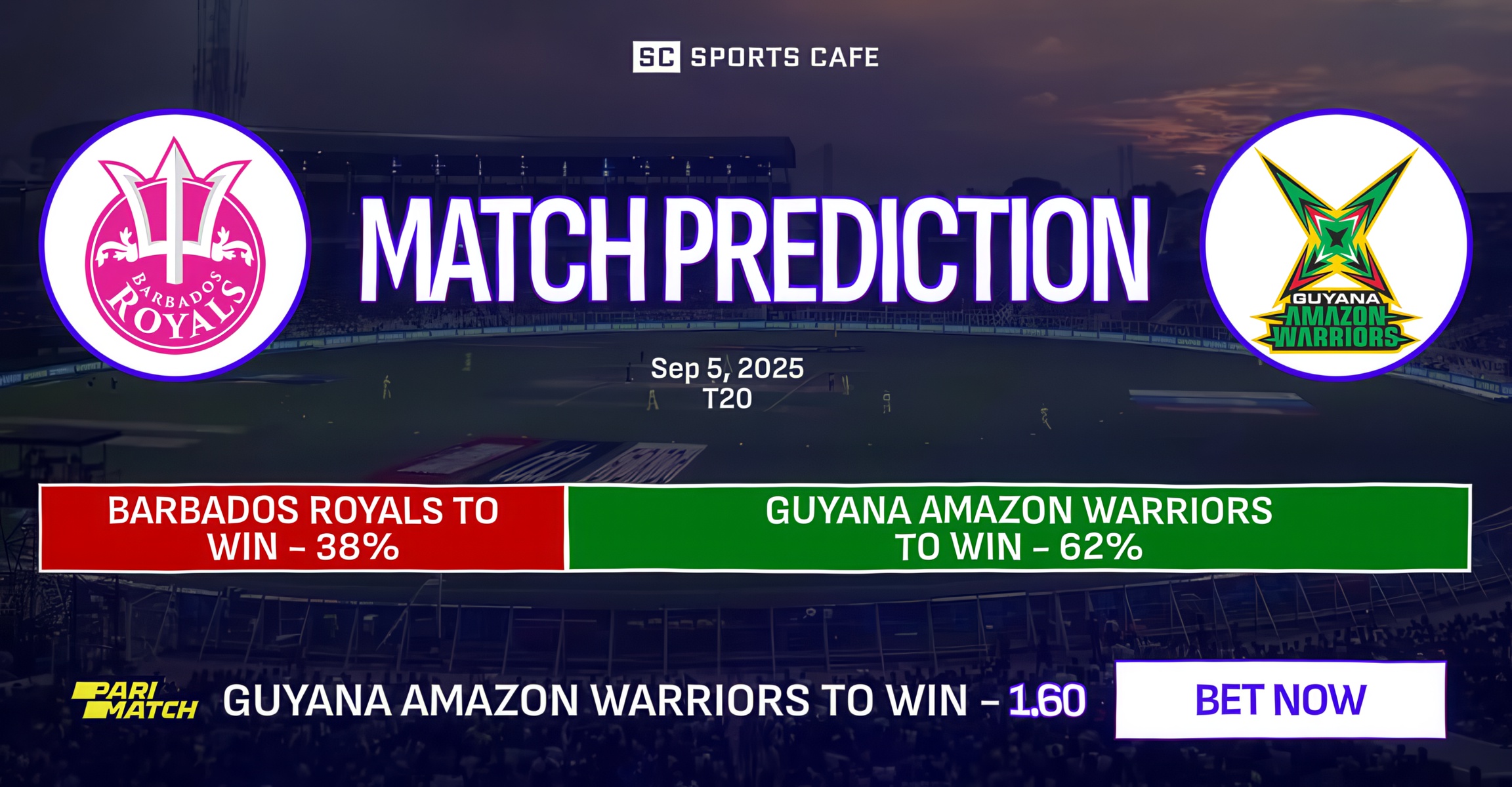 Barbados Royals vs Guyana Amazon Warriors
