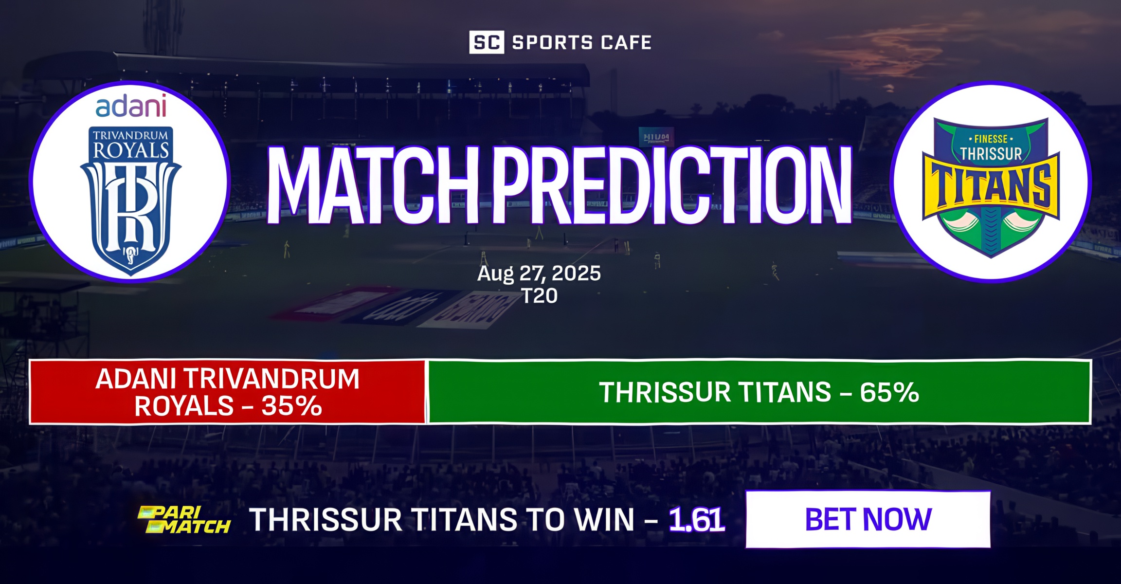 Adani Trivandrum Royals vs Thrissur Titans