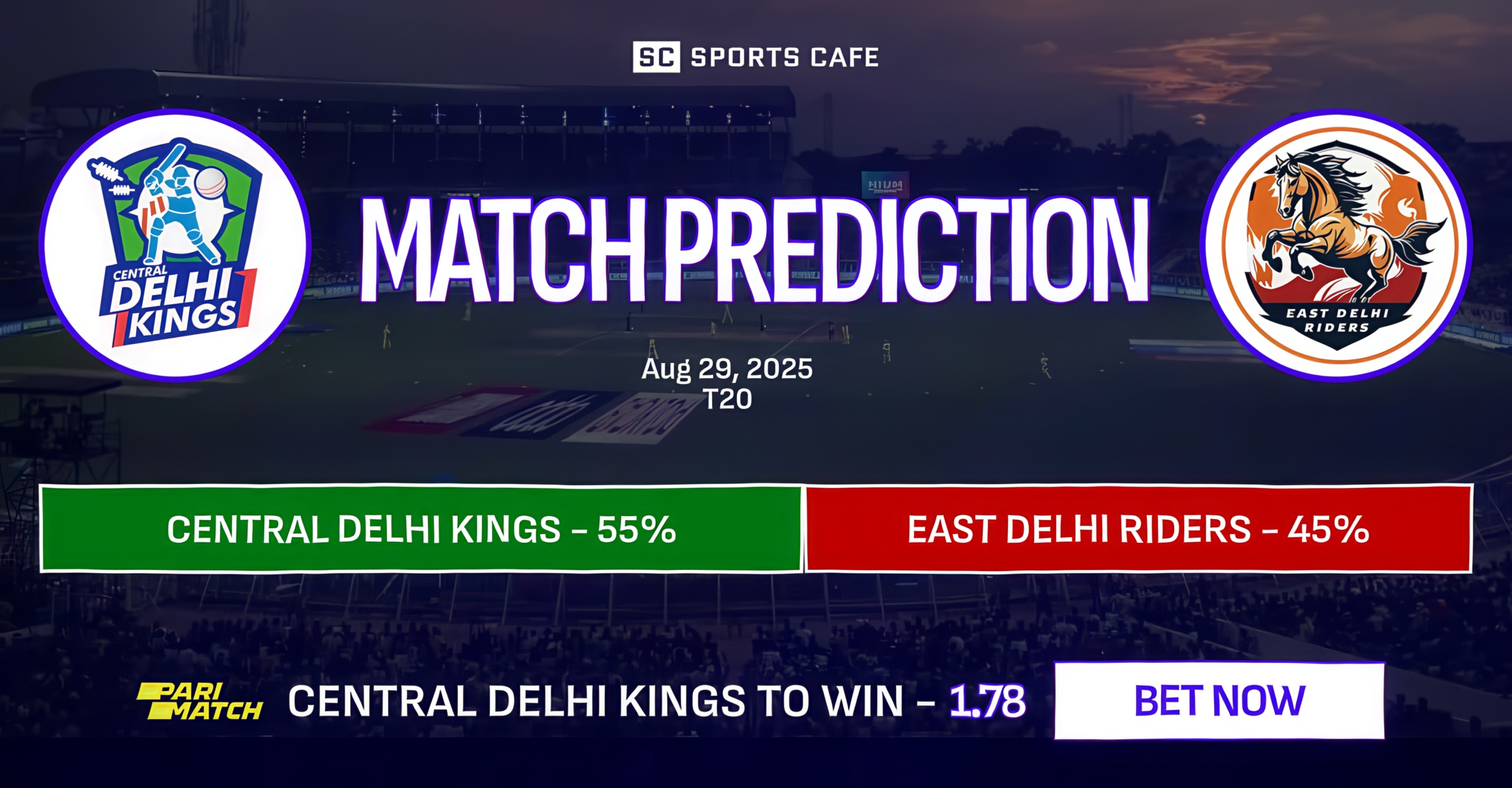 Central Delhi Kings vs East Delhi Riders