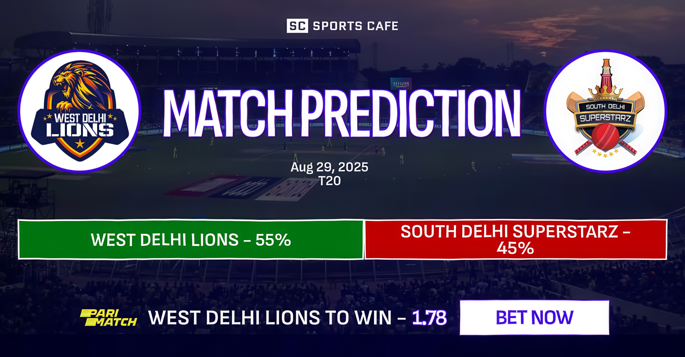 West Delhi Lions vs South Delhi Superstarz