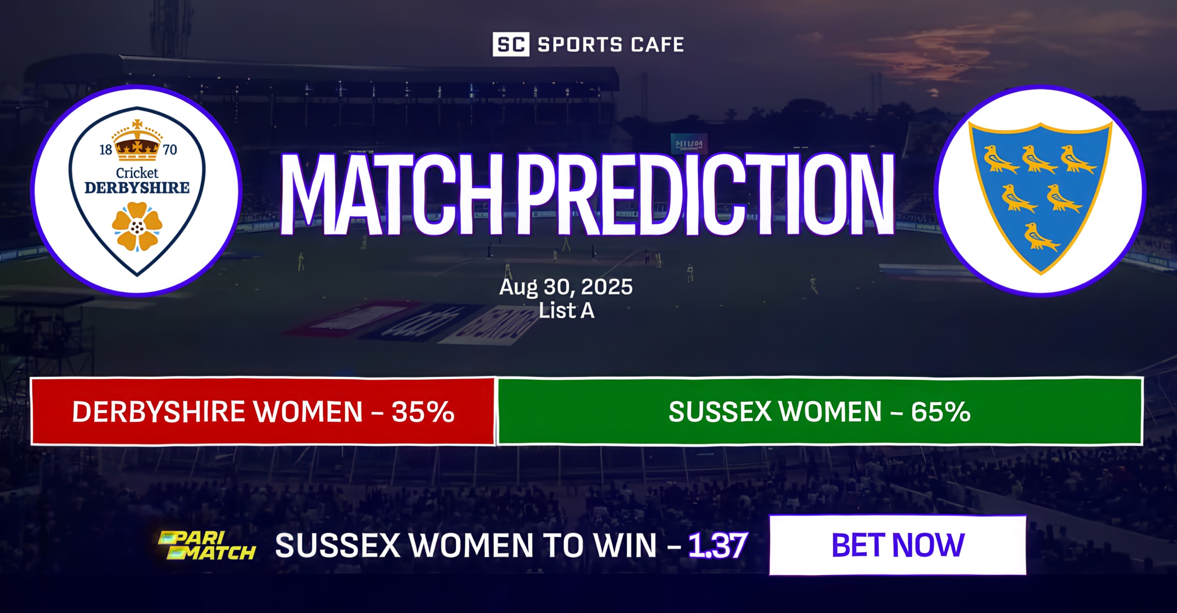 Derbyshire Women vs Sussex Women