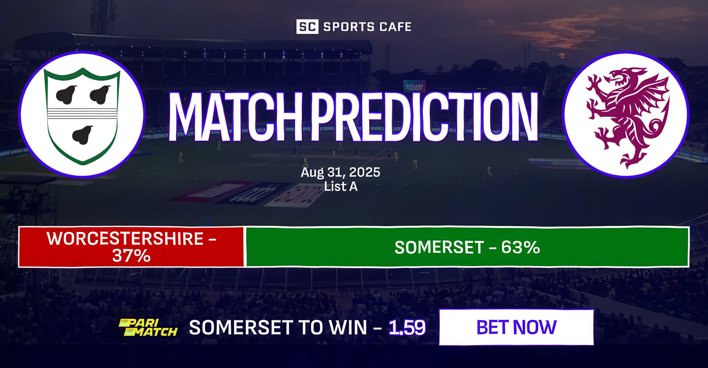 Worcestershire vs Somerset Match Prediction