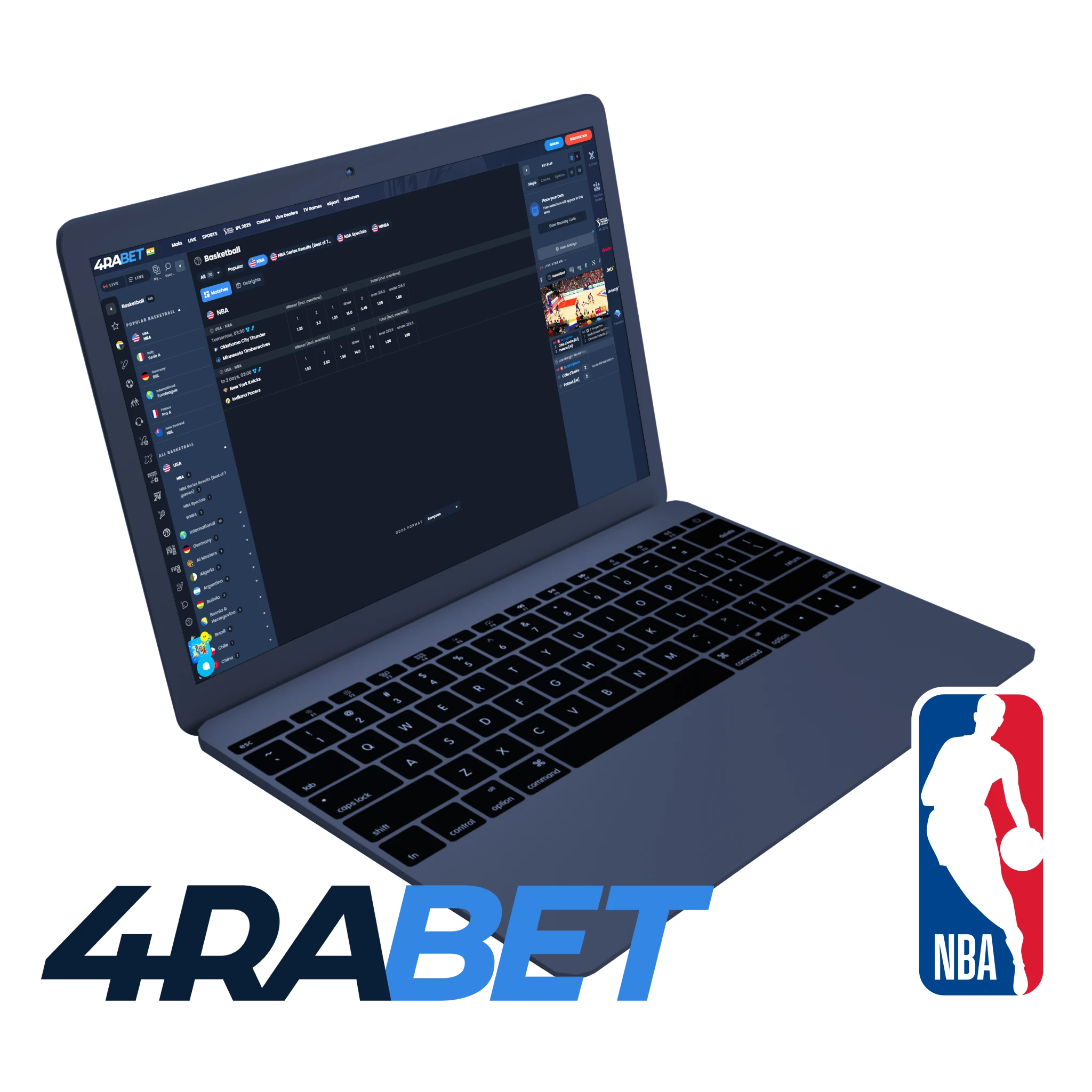 4rabet betting site is famous choise for basketball betting in India by user reviews.