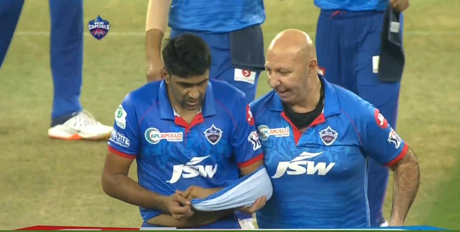 Ravichandran Ashwin picked up 2 wickets in his first over for Delhi Capitals