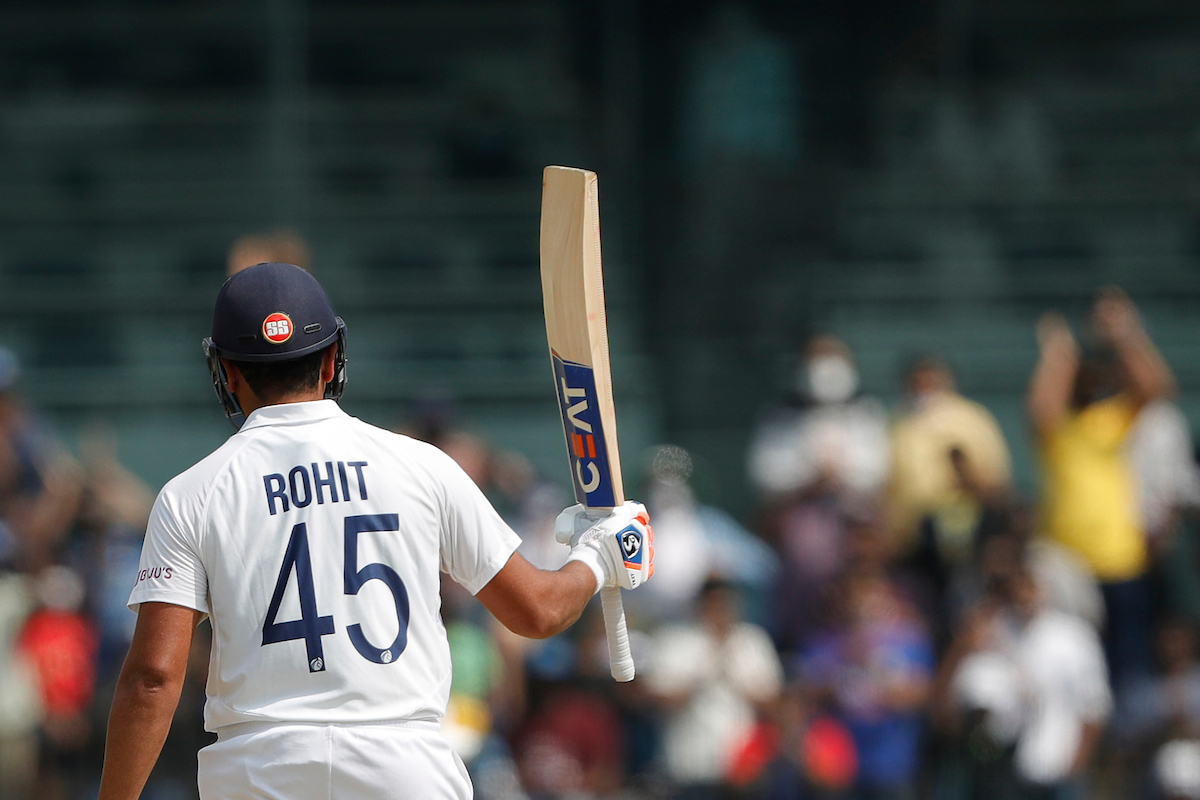 Rohit scored a brilliant century in Chennai