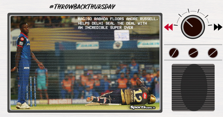 Rabada floors Andre Russell in Super Over