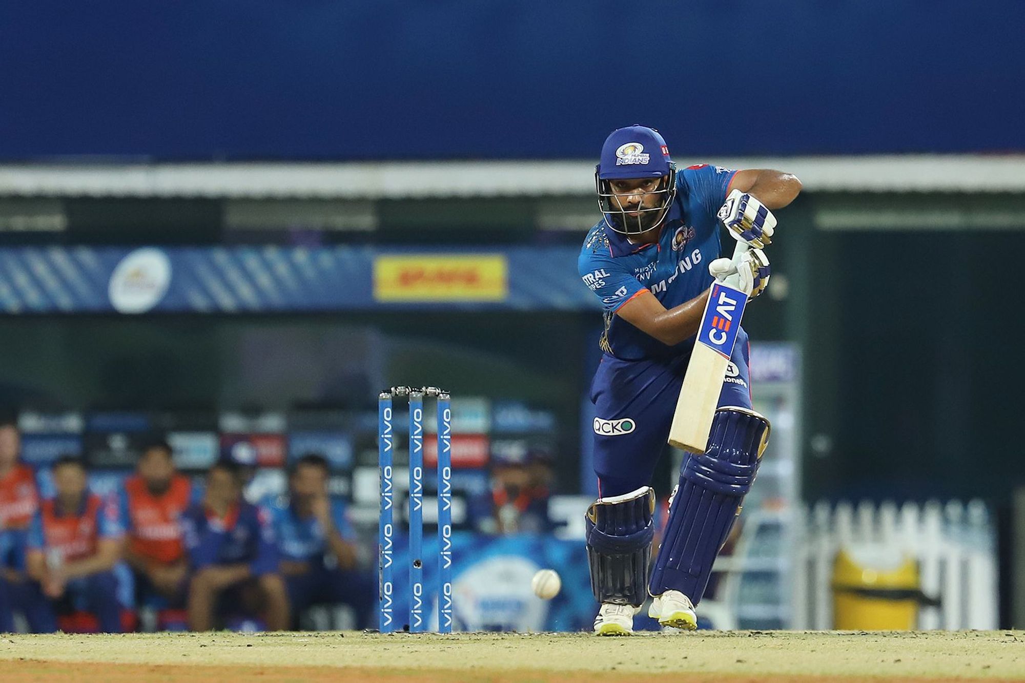 Rohit Sharma gives mouthful 