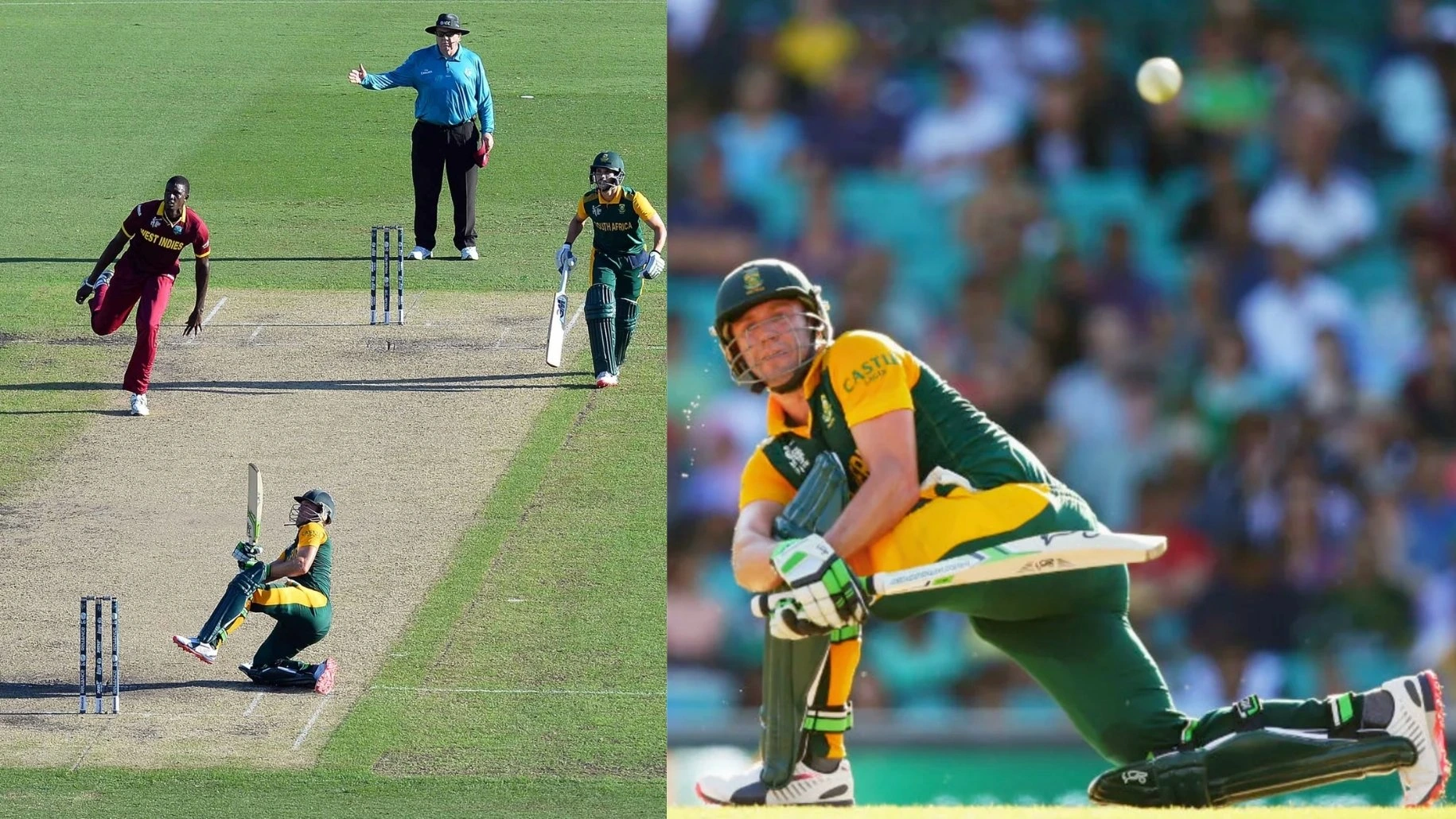 AB de Villiers smashes fastest ODI 150 on 27 February 2015.