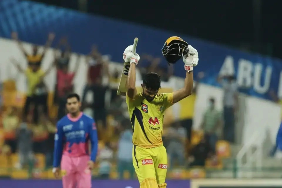 Ruturaj Gaikwad brought up his first ever century in the Indian Premier League during the 2021 edition.