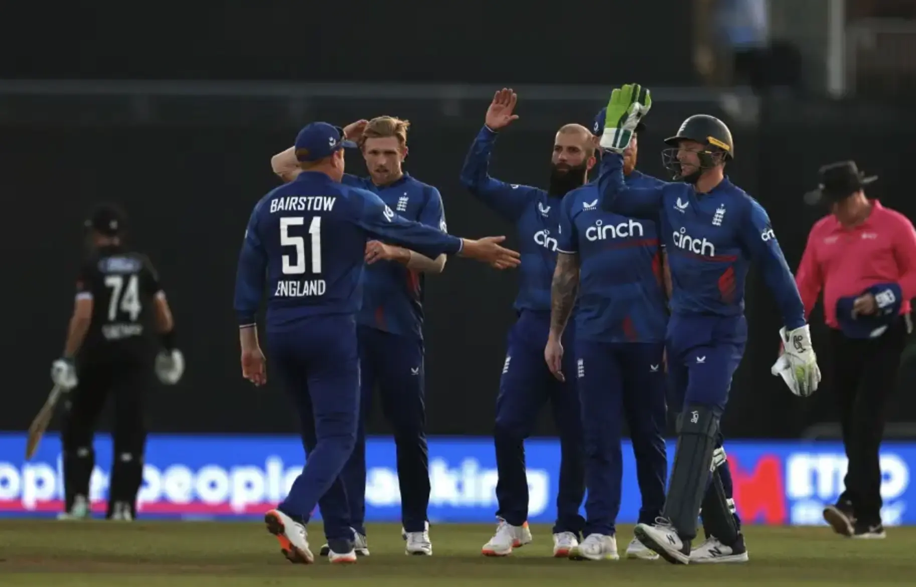 England defeated New Zealand by 79 runs.