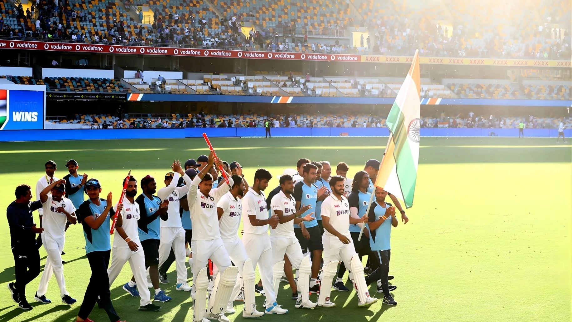 India breaks Australias 32-year Gabba record on 19 January 2021.