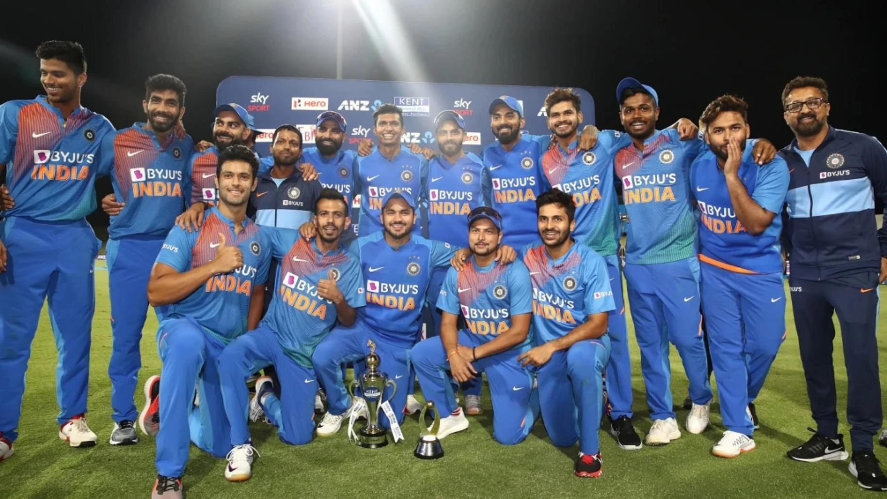 India completes historic 5-0 T20I series whitewash on 2 February 2013.
