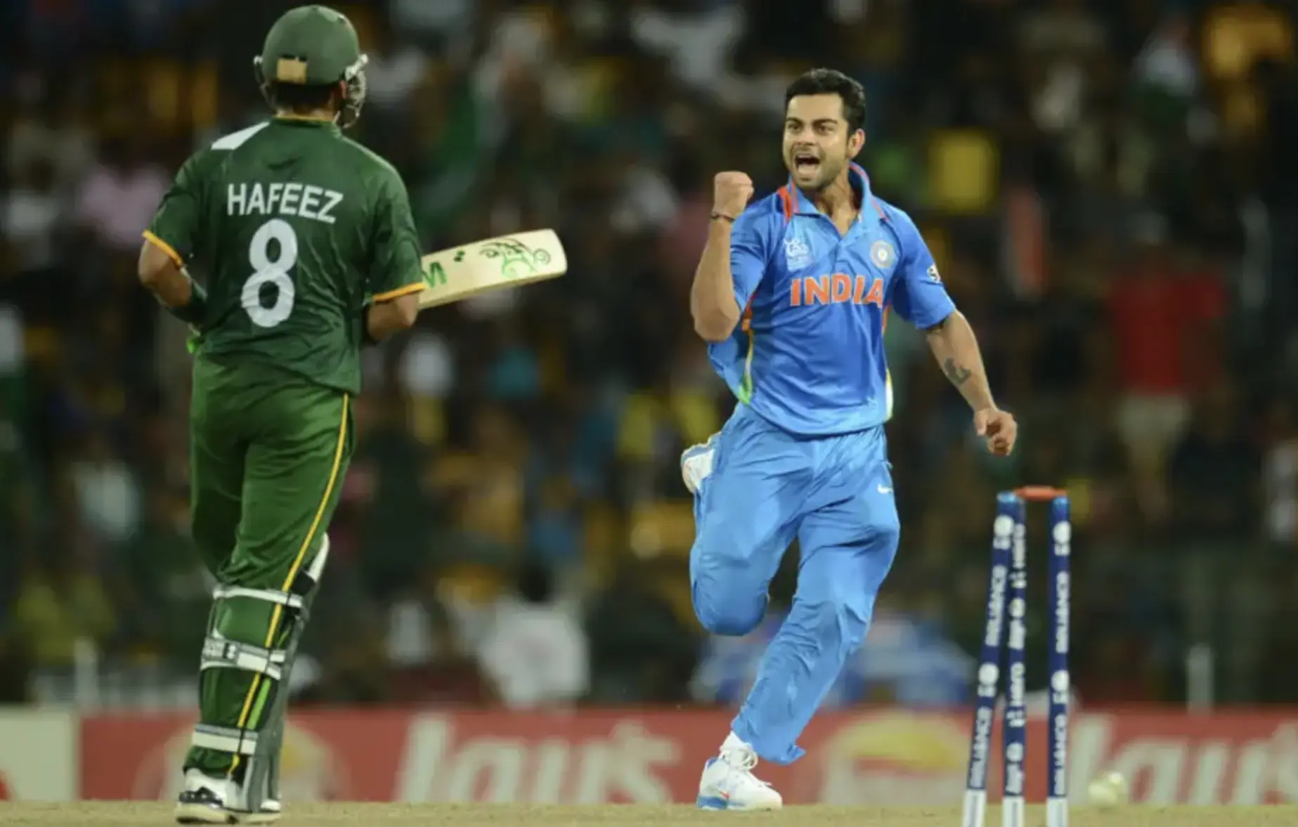 India defeated Pakistan by 8 wickets.