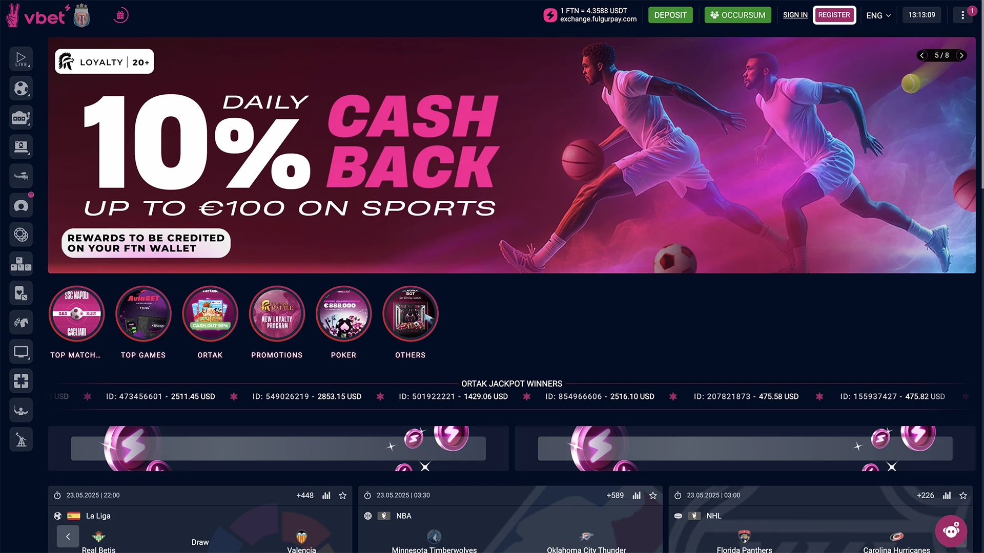 Official Vbet website.