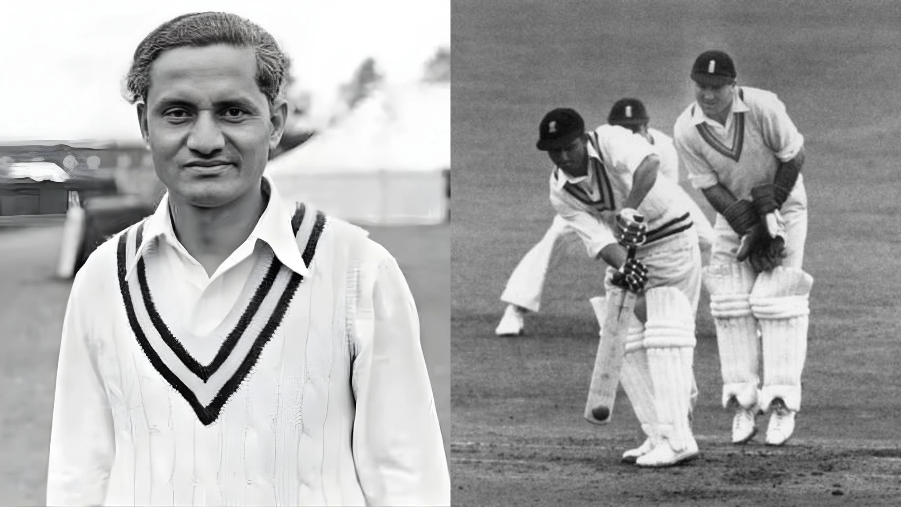 Vijay Hazare became the first Indian to score centuries in both innings of a Test at the Test match on 27 January 1948.