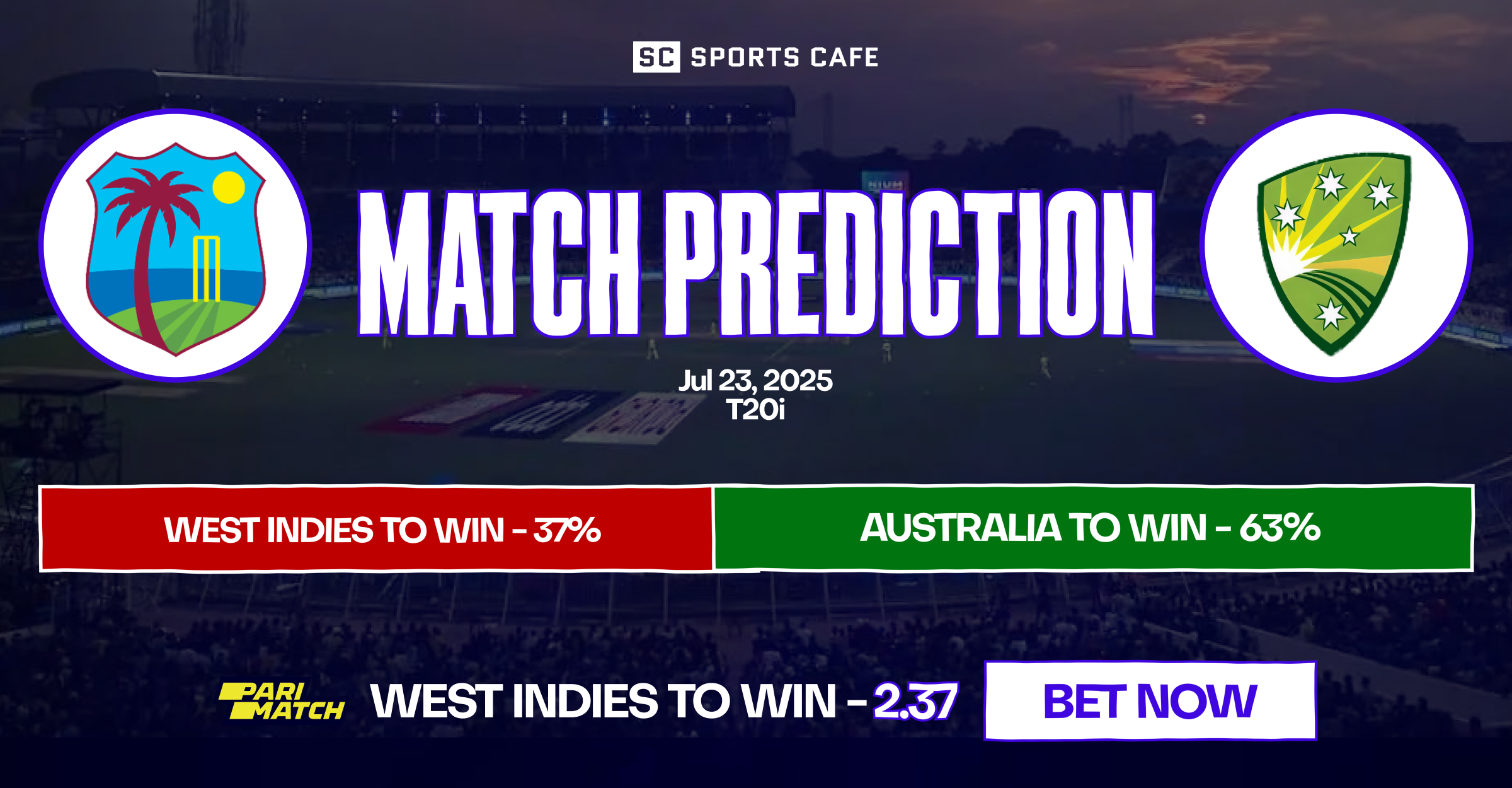 west indies vs australia match prediction