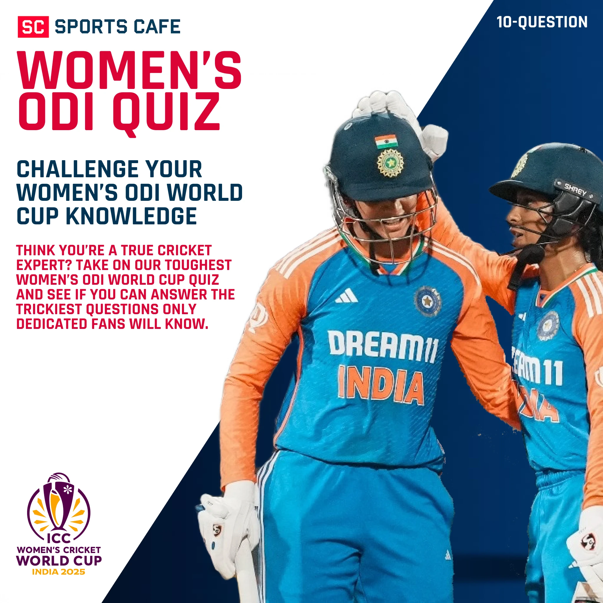 Challenge Your Women’s ODI World Cup Knowledge.